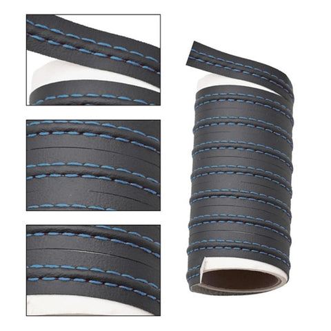 8m Car Interior Trim Strip Automobile Center Console PU Leather Adhesive Decorative Strip