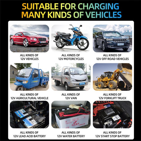 E-FAST zyx-J20 12V 7A 7-Stage Battery Charger Car Motorcycle Lead-Acid Battery Charger Maintainer