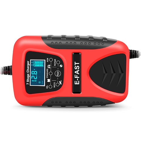 E-FAST zyx-J20 12V 7A 7-Stage Battery Charger Car Motorcycle Lead-Acid Battery Charger Maintainer