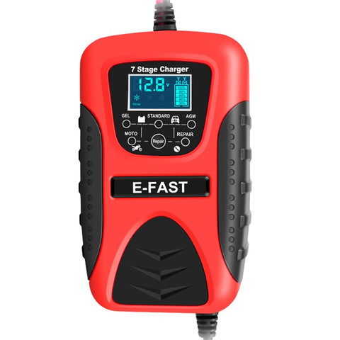 E-FAST zyx-J20 12V 7A 7-Stage Battery Charger Car Motorcycle Lead-Acid Battery Charger Maintainer
