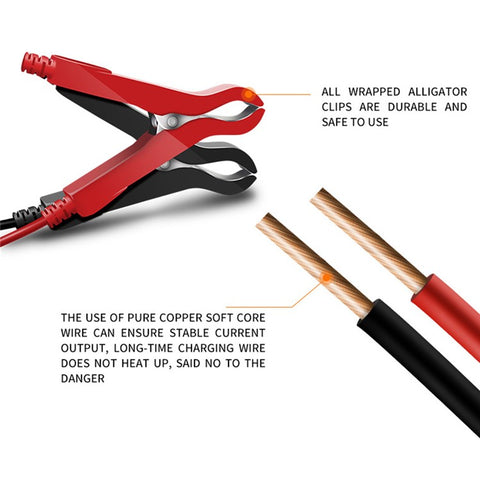 E-FAST zyx-J40 12V / 24V 7-Stage Car Motorcycle Battery Charger Lead-Acid Lithium Battery Charger