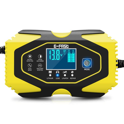 E-FAST zyx-J40 12V / 24V 7-Stage Car Motorcycle Battery Charger Lead-Acid Lithium Battery Charger