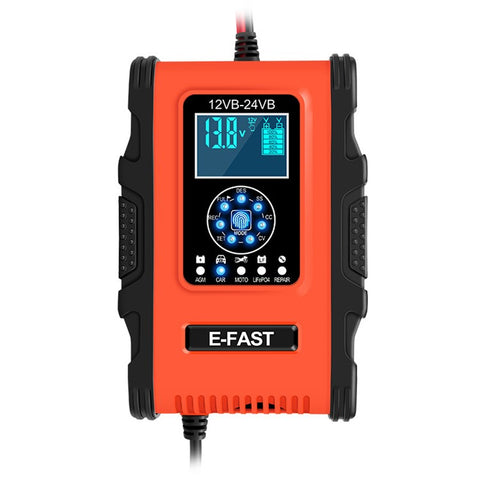 E-FAST TK500 12V / 24V 7-Stage Intelligent Battery Charger Car Truck Lead-Acid Battery Restore Charger