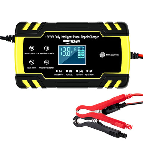 ANHTCZYX ZYX-J30 12V / 24V 3-Stage Smart Battery Charger Car Motorcycle Battery Restore Charger