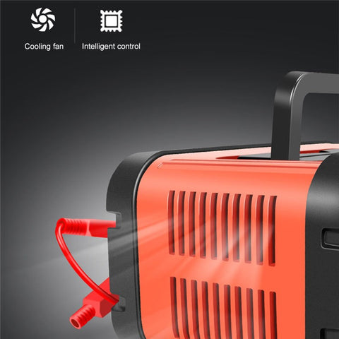 E-FAST TK-700 7-Stages 12V / 24V Motorcycle Car Battery Charger Large Screen Display Smart Battery Charger