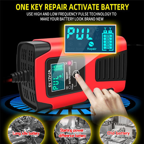 E-FAST ZYX-J99 6V / 12V Lead-Acid Battery Charger for Motorcycles, Tricycles Intelligent Repair Battery Charger