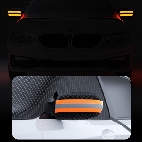 Foldable Car Windshield Sun Shade Magnetic Auto Windshield Cover with Reflective Strips
