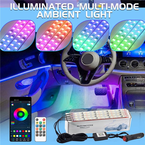 M236 Car Footwell Lights 36 LED Beads Lamps Bluetooth-compatible APP Remote Controll Lighting Decoration for SUV