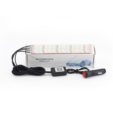 M248 Car Footwell Lamp 48 LED Beads Car Decoration Remote Bluetooth-compatible APP Controlled SUV Interior Lights