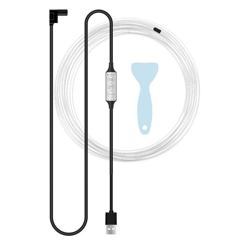 H2U 2m Car Interior Ambient Neon Cold Light Strip USB Wire Control RGB LED DIY Flexible Light Strip