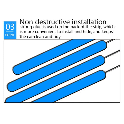 F12U Car Interior 48 LED Light Bar Strip 4 Music Control Modes USB 5V Car Ambient Lamp with APP / Remote Control