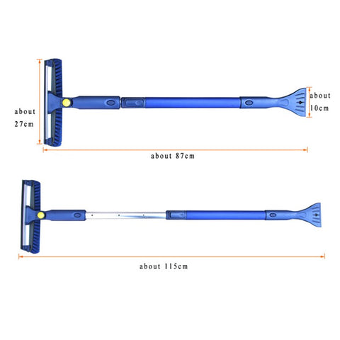 B15 Multifunctional Winter Snow Ice Removal Tool Set Telescopic Pole Ice Shovel Kit