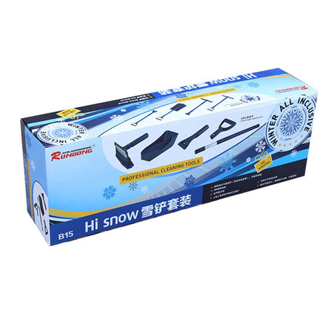 B15 Multifunctional Winter Snow Ice Removal Tool Set Telescopic Pole Ice Shovel Kit