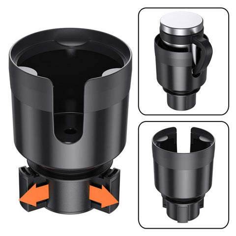 SD-1039 Plastic Car Cup Holder Expander Adapter with Adjustable Base for Drinks Mugs Bottles