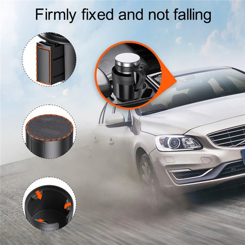 SD-1039 Plastic Car Cup Holder Expander Adapter with Adjustable Base for Drinks Mugs Bottles