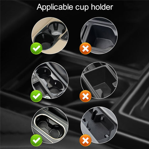 SD-1039 Plastic Car Cup Holder Expander Adapter with Adjustable Base for Drinks Mugs Bottles