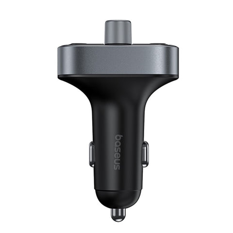 BASEUS S-09 Pro Bluetooth Hands-free Call Music Player Dual USB + Type-C Car Charger FM Transmitter