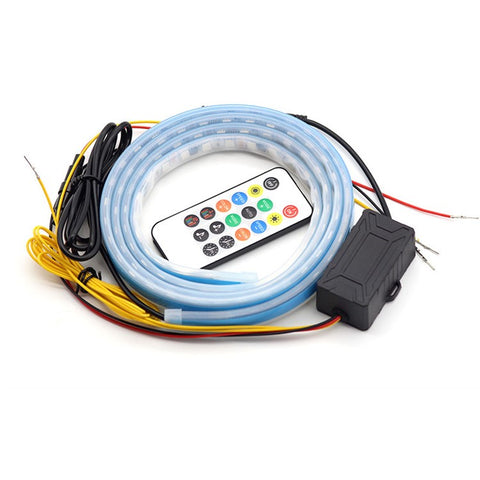 G15F 1.5m Car Hood LED Strip Lights Exterior Lights PVC Engine Hood Guide Decorative Light for Car Truck