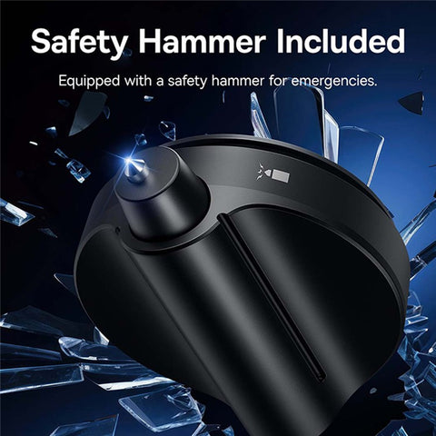 BASEUS SafeRide Series Backseat Rearview Mirror with Safety Hammer Wide Viewing Angle Rear View Mirror (1Pc)