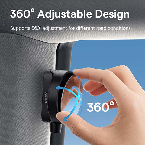BASEUS SafeRide Series Backseat Rearview Mirror with Safety Hammer Wide Viewing Angle Rear View Mirror (1Pc)