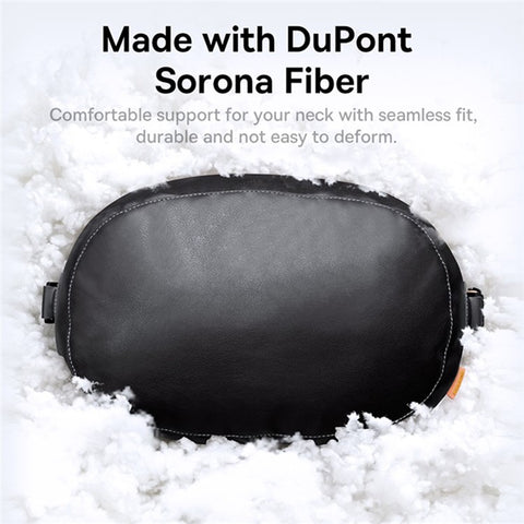 BASEUS ComfortRide Series Double-Sided Car Headrest Pillow PU Leather+Suede Slow Rebound Head Cushion