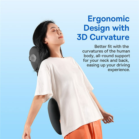 BASEUS ComfortRide Series Car Headrest Pillow Memory Foam Slow Rebound Head Cushion