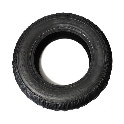 KG0167 15-Inch Litchi Texture Leather Car Tire Cover SUV Truck Wheel Cover Tire Protector for 27-30 Inch Tire