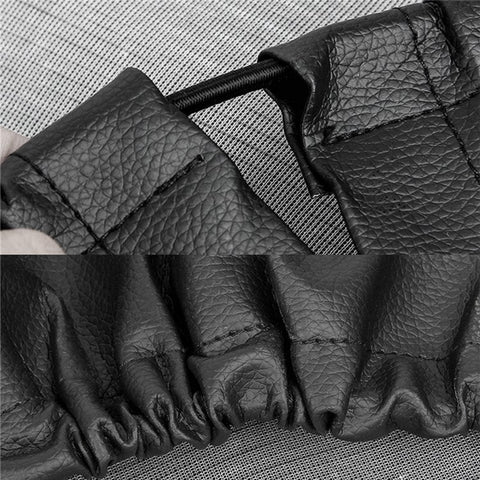 KG0167 13-Inch Tire Cover SUV Car Wheel Cover Litchi Texture Leather Tire Protector for 22-24 Inch Tire