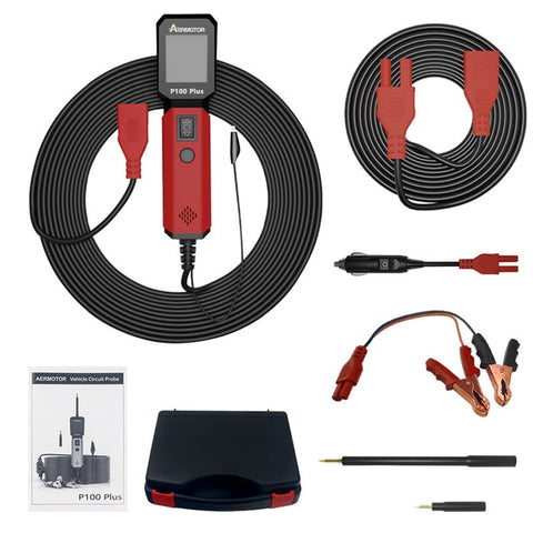 AERMOTOR P100 Plus Vehicle Circle Probe Electrical System Automotive Circuit Tester Power Circuit Probe Kit
