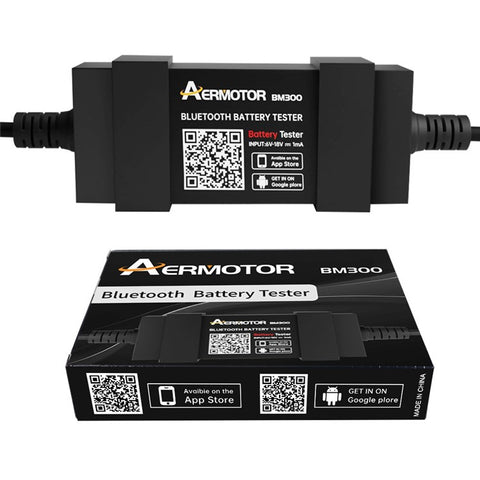 AERMOTOR BM300 Car Battery Tester Wireless Bluetooth-compatible 12V Car Battery Testing Charging Cranking Analyzer for Android iOS