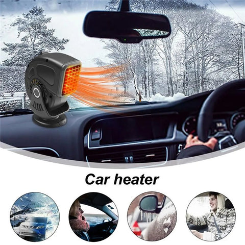9769 12V Car Heater Lightweight Defrost and Defog Car Warmer Cigarette Lighter Vehicle Heating Device