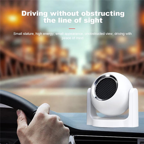 9709 12V Car Interior Hot / Cold Wind Fan Windshield Defrosting Defogging ABS Heater