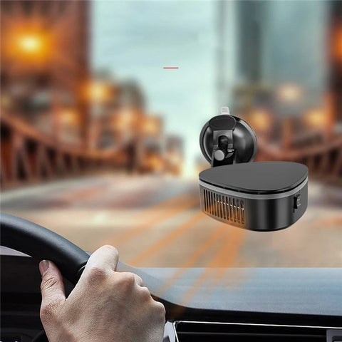 9739A Car Heater 12V Portable Windshield Fast Car Warmer 2-in-1 Heating / Cooling Fan with Suction Holder, Standard Version