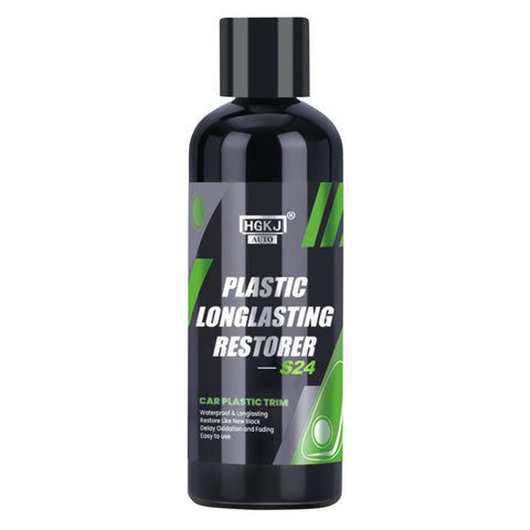 HGKJ AUTO-S24 300ml Car Plastic Restorer Longlasting Trim Waterproof Discoloured Plastic Renovator