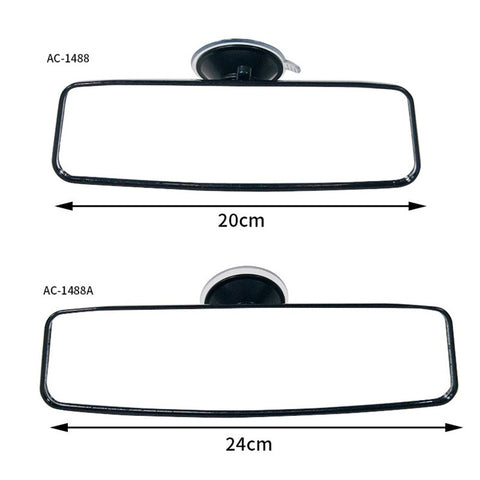 Plastic+Glass Rearview Mirror Car Interior Wide Angle Rear View Mirror (Anti-Glare Function)
