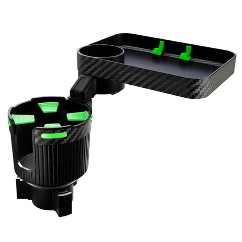 CARFU AC-2392 Square Car Tray Removable Large Insulated Cup Coffee Food Container Car Cup Holder