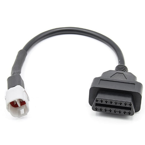 AERMOTOR For Yamaha Motorcycle 4Pin Plug to 16Pin OBD2 Adapter Diagnostic Cable