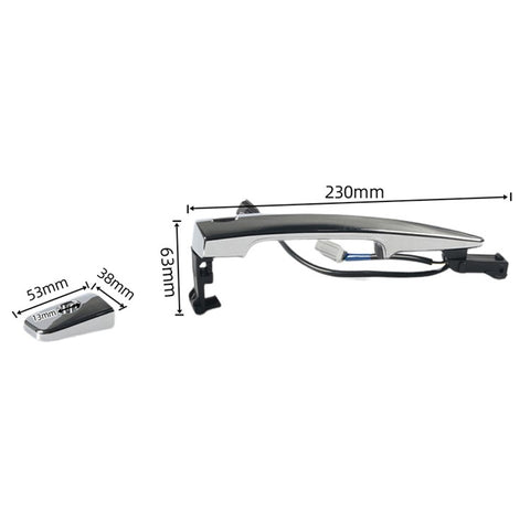 A8500-01 Front Left Exterior Door Handle for Nissan OE: 80640-3NF1A Car Door Handle