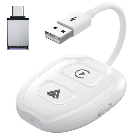 THT-020-9-1 Car Wireless Android Auto Carplay Wired to Wireless Adapter Dongle