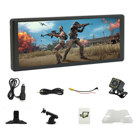 W508C 9.36-inch Touch Screen Car Play with 12LED Camera, Mirror Link Portable Car Stereo Support Bluetooth, USB-Disk, TF Card