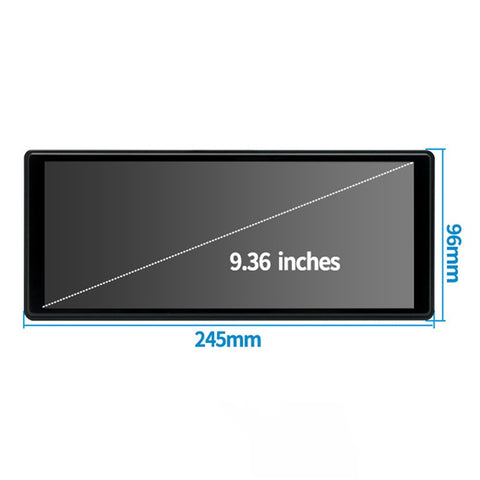 W508C 9.36-inch Touch Screen Car Play with 12LED Camera, Mirror Link Portable Car Stereo Support Bluetooth, USB-Disk, TF Card