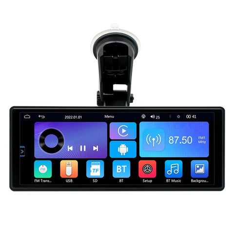 W508C 9.36-inch Touch Screen Car Play with 12LED Camera, Mirror Link Portable Car Stereo Support Bluetooth, USB-Disk, TF Card