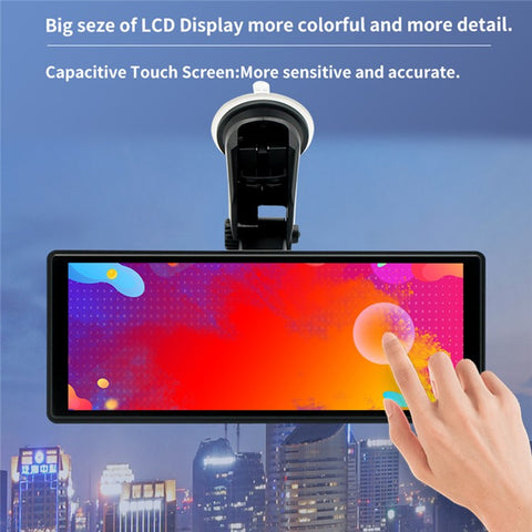 W508C 9.36-inch Touch Screen Car Play with 12LED Camera, Mirror Link Portable Car Stereo Support Bluetooth, USB-Disk, TF Card