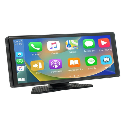 W508D 9.36-Inch Portable Car Play Display with Dual Brackets and AHD Camera