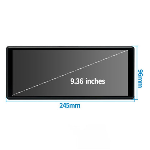 W508D 9.36-Inch Portable Car Play Display with Dual Brackets and AHD Camera