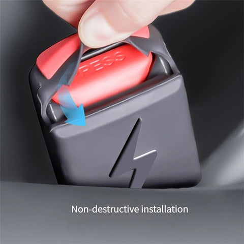 TSL825 For Tesla Model 3 / Y Car Seat Safety Belt Lock Buckle Silicone Cover