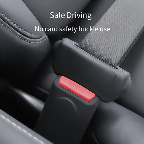 TSL825 2Pcs / Set For Tesla Model 3 / Y Car Safety Belt Buckle Silicone Cover