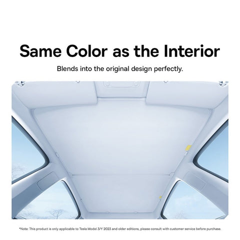 BASEUS T-Space Series BS-TS011 2Pcs Car Skylight Sunshade for Tesla Model Y Double Layer Sunroof Sunscreen