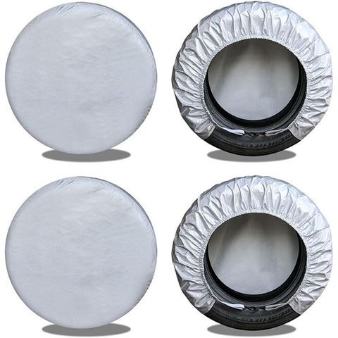 4PCS Oxford Cloth Car SUV Tire Cover 68-73CMx32CM Wheel Sleeve Bag for 27-29 inch Tire
