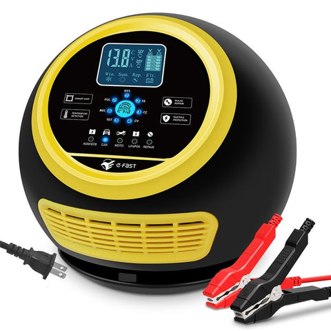 E-FAST TK-1500 300W High Power Car Automatic Battery Charger for Lithium LiFePO4 AGM GEL Lead-Acid